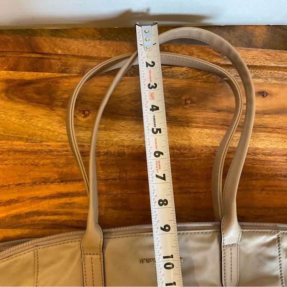 Michael Kors Jet Set Nylon Tote – Taupe Gold Hardware Shoulder Bag